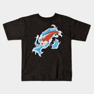 Koi Fish Traditional Tattoo Kids T-Shirt